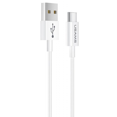 Cablu Date si Incarcare USB la USB Type-C Usams SJ285, 1 m, Alb foto