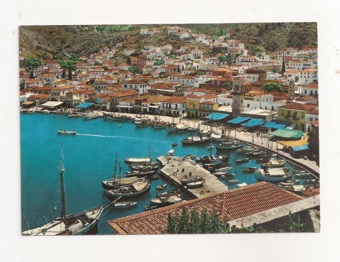 FA54-Carte Postala- GRECIA - Hydra, The Quay, necirculata 1972