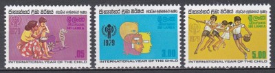 Sri Lanka 1979 - Anul Internațional al Copilului, MNH foto