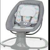 Balansoar Bebe 3in1 Electric cu Plasa Tantari, Perna, Telecomanda, Bluetooth, USB, Leagan Interior 0-3 Ani