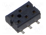 Conector PCB-PCB mamă PIN 6 2mm SAMTEC aurit SMT 4,1A