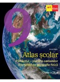 Atlas școlar. Clasa a IX-a. Păm&acirc;ntul - planeta oamenilor. Elemente de geografie fizică - Paperback - Ionuţ Popa - Art Klett