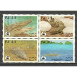 PALAU 1994 WWF FAUNA PROTEJATA CROCODILI