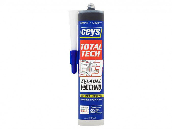 Adeziv Ceys TOTAL TECH EXPRESS, negru, 290 ml