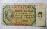 SPANIA 5 PESETAS 1938 (359)