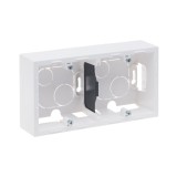 Legrand New Suno Cadru Aparent 2 Posturi Alb, Plastic Rezistent, Montaj Aparent