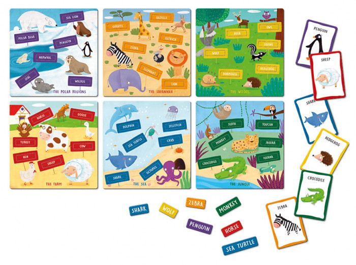 Joc Montessori Sa vorbim in engleza, Ludattica, 4-5 ani +