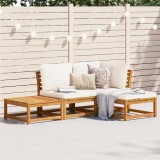 VidaXL Set mobilier de grădină cu perne, 4 piese, lemn masiv de acacia 3214284