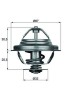 MAHLE TX 27 80D termostat,lichid racire