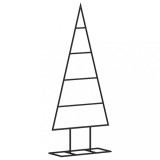 Cumpara ieftin Brad de Craciun din metal pentru decor, negru, 60 cm