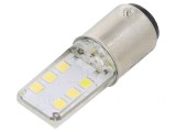 Lampă LED albă 24V BA15D