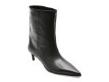Botine elegante EPICA PREMIUM negre, 00906TB, din piele naturala