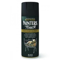Vopsea Spray Neagra Painter&rsquo;s Touch Satin Black 400ml