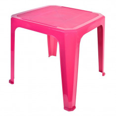 Masa din plastic pentru copii, 42 x 42 x 44 cm, Fuchsia foto