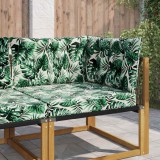 vidaXL Perna pentru canapea de exterior 3 pcs Model cu frunze 900926