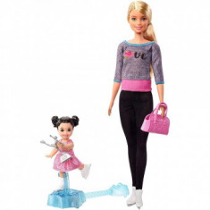 Set Barbie Pentru Fetite by Mattel I can be Sport 2 papusi cu accesorii FXP38 foto