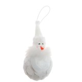 Decoratiune Craciun, tip om de zapada, alb, 16 x 8 cm, SYPMQB-1022454