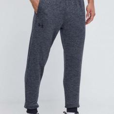 Under Armour pantaloni de trening Armour Fleece barbati, culoarea gri, neted