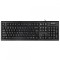 Tastatura A4Tech KR85, Wired, USB, Comfort Round, 104 Taste Inscriptionate Laser, Black