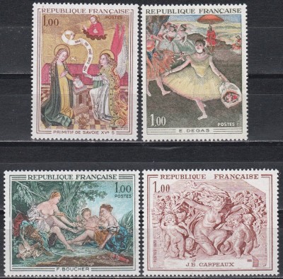 Franta 1970 - Arta franceza, 4 Serii, MNH foto