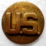 I.018 USA SUA INSEMN GRAD MILITAR US U.S. ARMY LAPEL COLLAR DISC 25,5mm