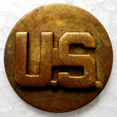 I.018 USA SUA INSEMN GRAD MILITAR US U.S. ARMY LAPEL COLLAR DISC 25,5mm foto