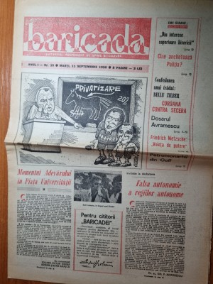 baricada 11 septembrie 1990-momentul adevarului in piata universitatii foto