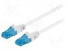 Patch cord Cat 6a, U/UTP, conexiune 1:1, rotund, 1.5m, Goobay - 59825