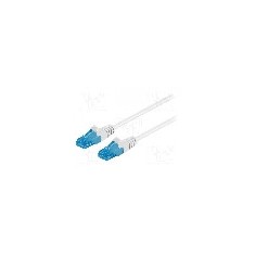 Patch cord Cat 6a, U/UTP, conexiune 1:1, rotund, 50m, Goobay - 59835