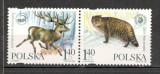 Polonia.1999 Protejarea naturii in Carpatii de Est-Animale MP.349, Nestampilat