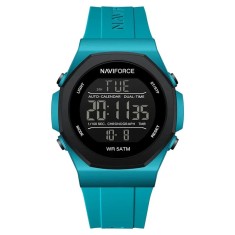 Ceas Bărbați Naviforce 7117 Albastru &ndash; Funcții Multiple, Design Sport, Rezistent la Șocuri, Rezistent la Apă 5ATM