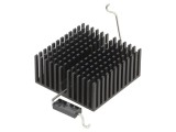 Radiator extrudat cu aripioare BGA/FPGA negru 40x40mm