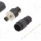 Conector M8, 3 pini, clasa etanseitate IP65, DEGSON ELECTRONICS - PB-M8A-03P-MM-SL7001-00A(H)