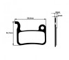 Placute frana metalice pentru Shimano, Deore LX BR-M655, LX BR-M756 Cod:AWR0225