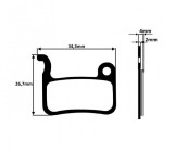 Placute frana metalice pentru Shimano, Deore LX BR-M655, LX BR-M756 Cod:AWR0225