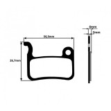 Placute frana metalice pentru Shimano, Deore LX BR-M655, LX BR-M756 Cod:AWR0225
