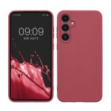 Husa Kwmobile pentru Samsung Galaxy S23 FE, Roz inchis, Silicon, KWM000021LO006C, Carcasa