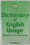 DICTIONARY OF ENGLISH USAGE , HELPFUL GUIDE TO CORRECT AND EFFECTIVE USAGE , OVER 500 PAGES , by MARGOT BUTT , 1976