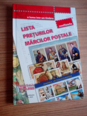 Lista preturilor marcilor postale romanesti - editie noua 2020 foto