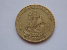 ONE DOLLAR 1981 EAST CARIBBEAN STATES foto