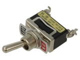Comutator basculant SPST, 2 poziții, 15A/250VAC, montaj pe panou