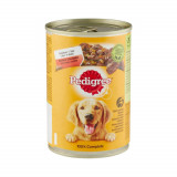 Conserva Hrana Umeda pentru Caini PEDIGREE, Vita, 400 g, Hrana cu Vita pentru Caine, Conserva de Carne de Vita, Carne de Vita pentru Catei, Hrana la C