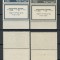 Israel 1952 Mi 77/78 + tab MNH - Moartea primului presedinte Chaim Weizmann