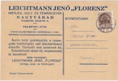 LEICHTMANN Jeno Florenz Oradea Nagyvarad ND(1930) foto