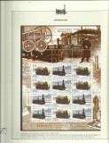 BELARUS 2004 TRANSPORT TRENURI LOCOMOTIVE PE FILA DE ALBUM MNH