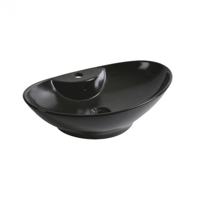 Lavoar ceramic KR-139, 58x38.5x17cm, negru mat