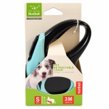Lesă retractabilă pentru c&acirc;ini, bandă, 3 m, mărime S, p&acirc;nă la 12 kg