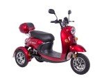 Cumpara ieftin Tricicleta electrica Z-Tech ZT-63-B, motor 650W, baterii 60V 20Ah, viteza 25km/h, autonomie 60 km, nu necesita permis de conducere - Roșu