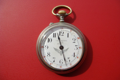 CEAS DE BUZUNAR CAILE FERATE ROMANE Cronometrul CFR Patent foto