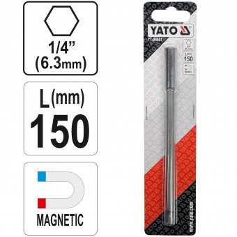 Prelungitor magnetic pentru biti Yato YT-04681, lungime 150 mm, Cr-V foto